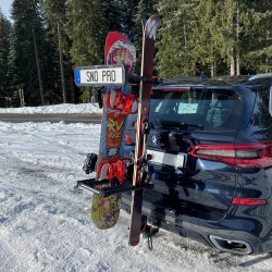 161 SNO-PRO Porte-ski d'attelage barre d'attelage, 40cm, 40cm